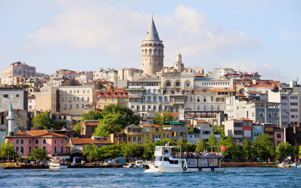 View of Galata district of Istanbul