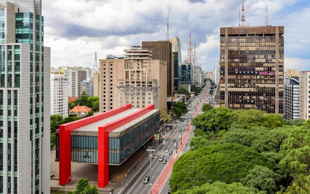 Paulista avenue, financial center of Sao Paulo